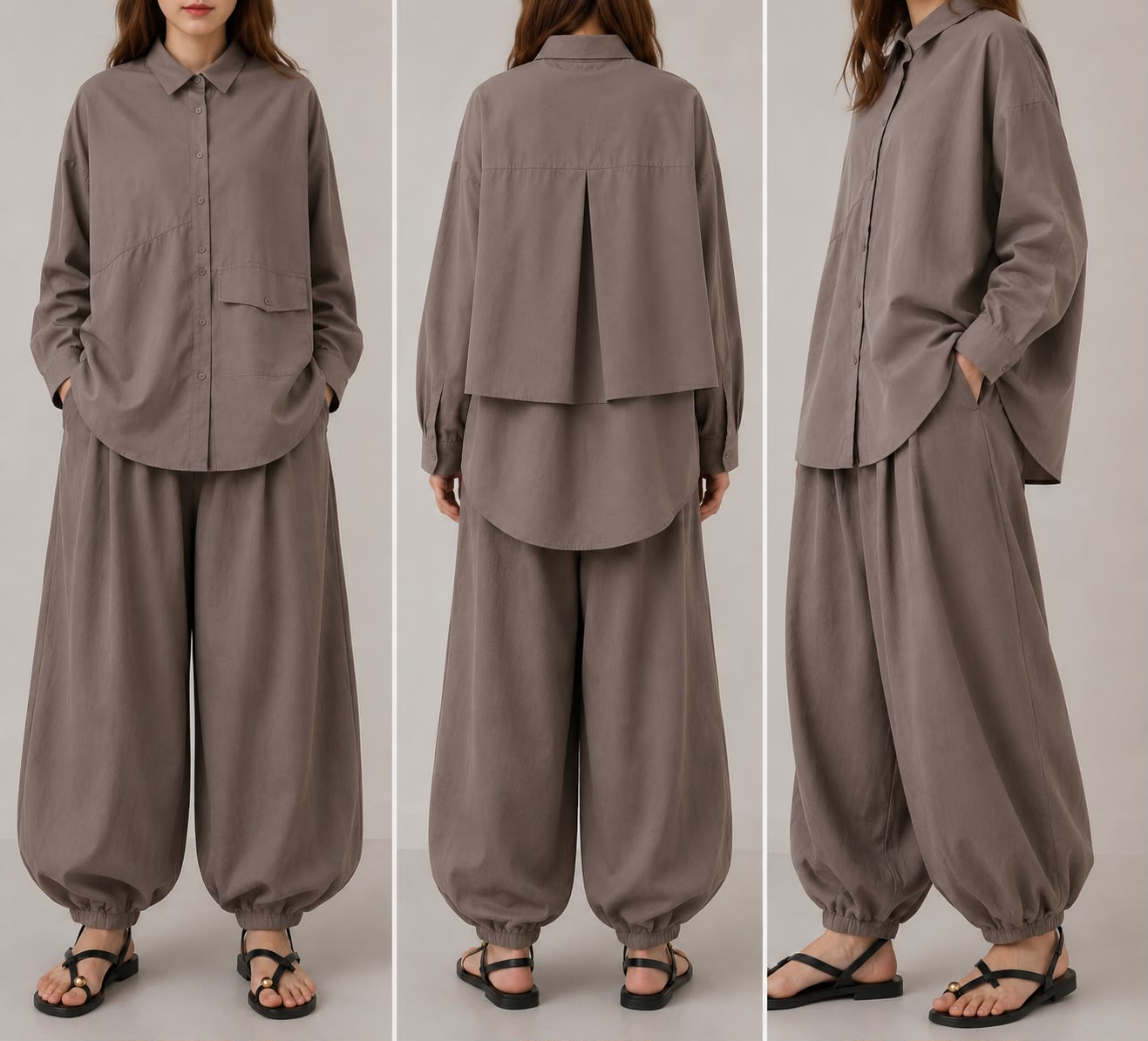 Aster Asymmetric Pocket Set — product view
